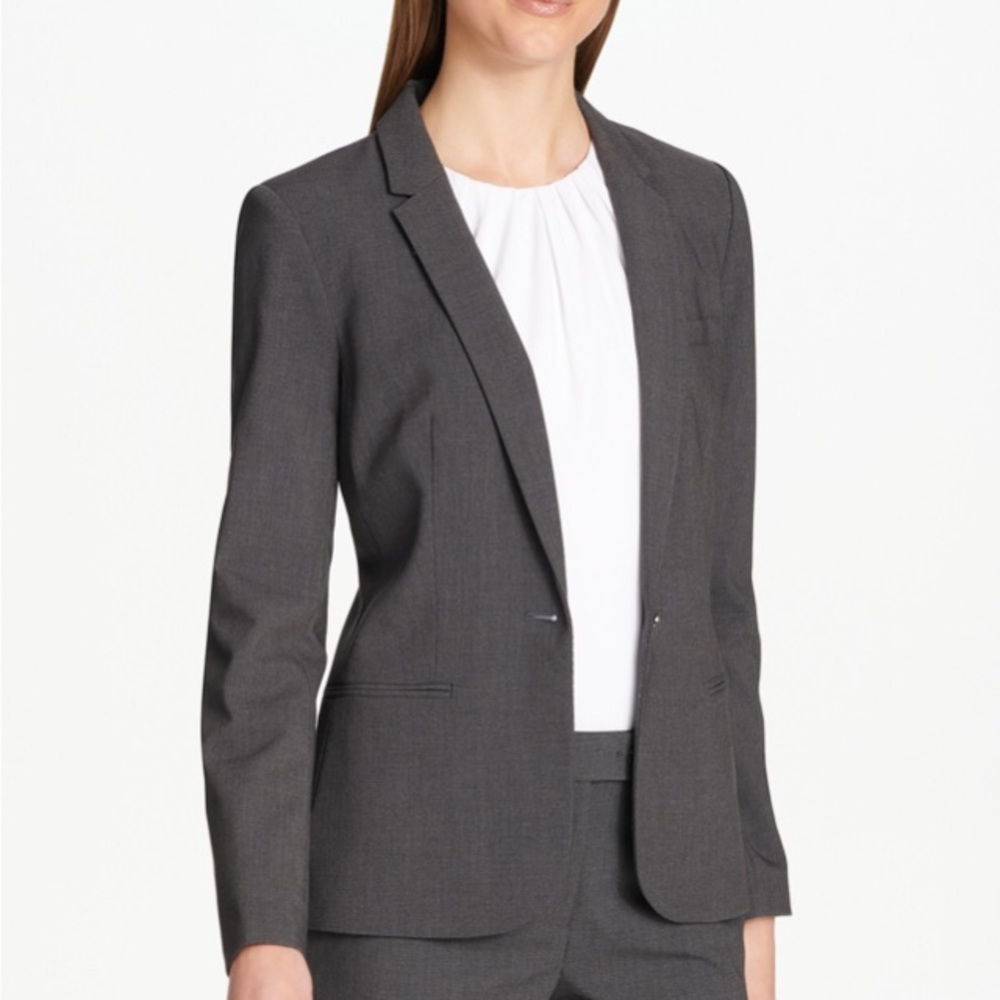 Calvin Klein Petite Single Button Blazer